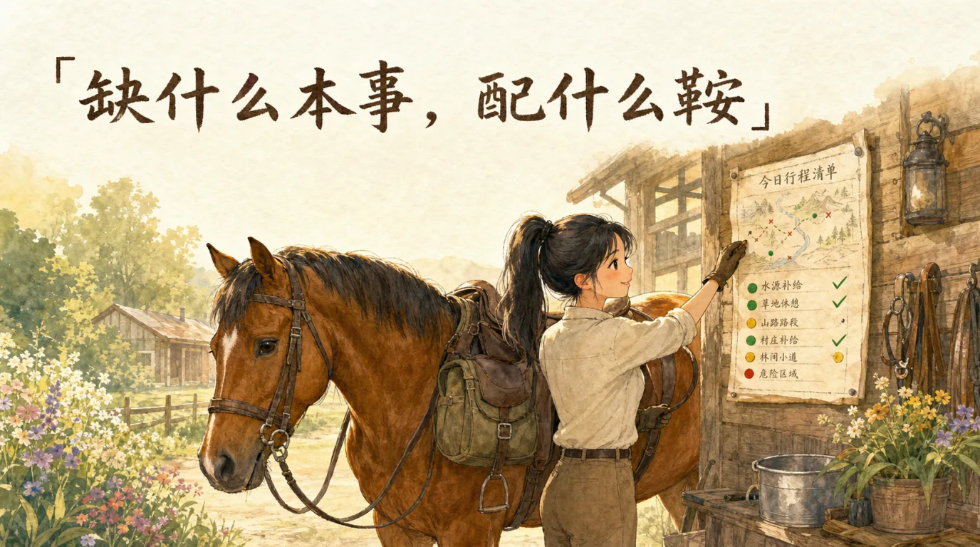备鞍:照作战图配齐装备